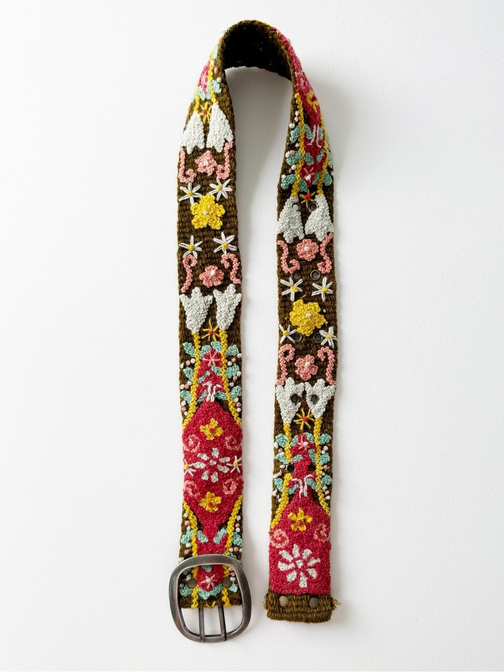 Jenny Krauss Handmade Floral Wool Belt | SMALL